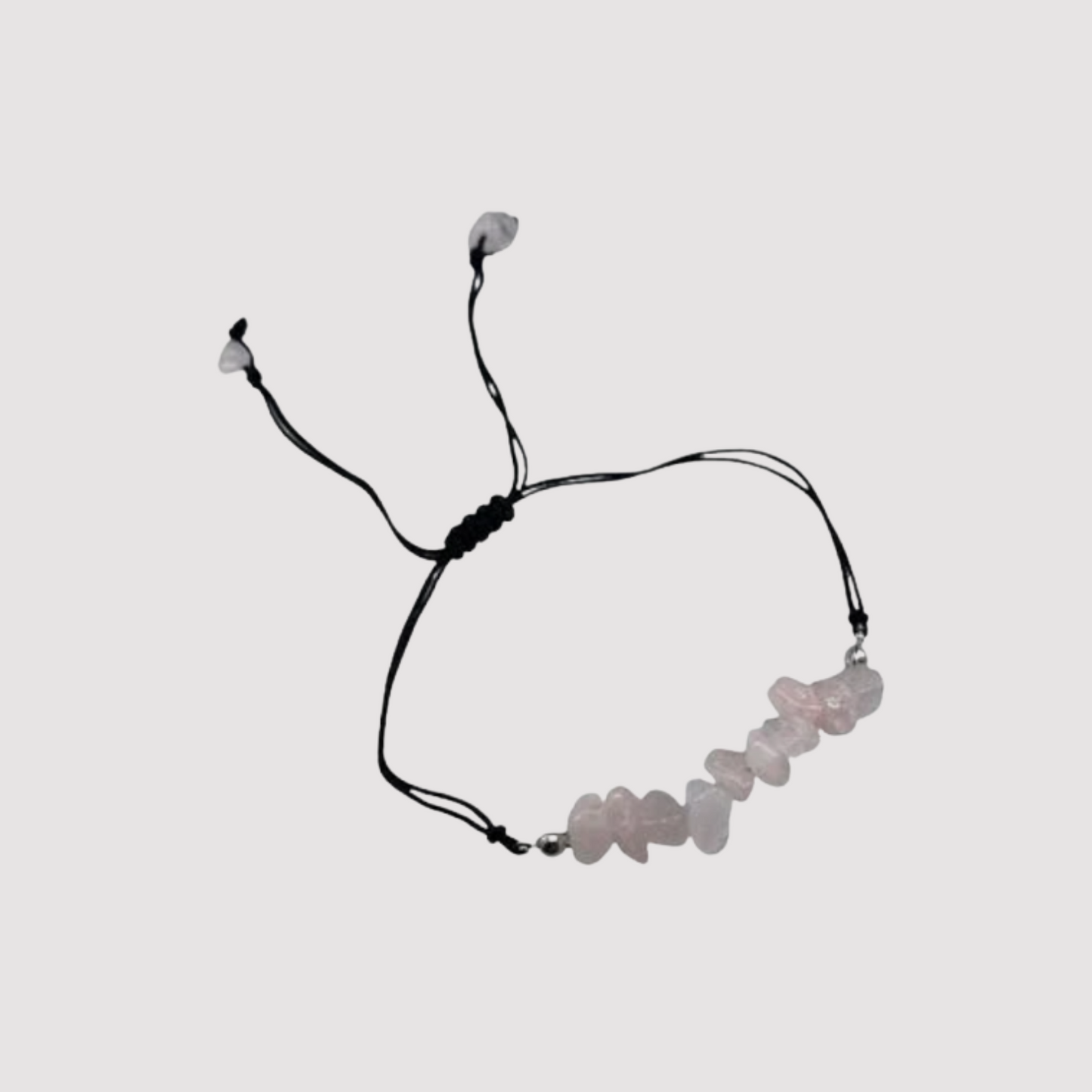Adjustable Stone Bracelet Rose Quartz