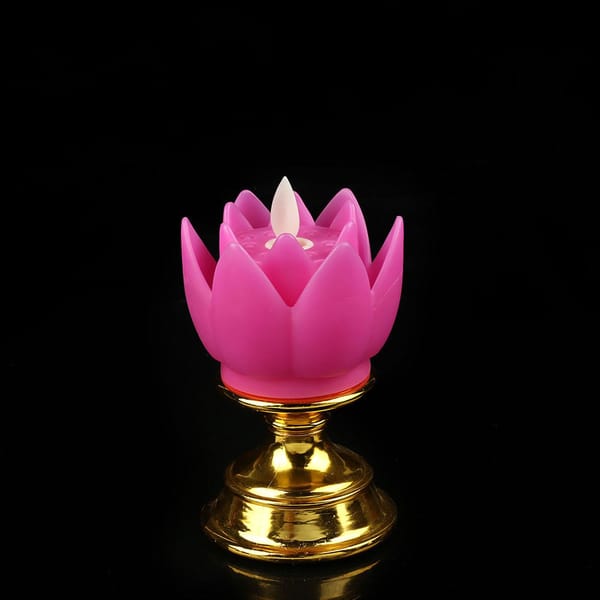 Decor - Purple LED Lotus Flower Lamp