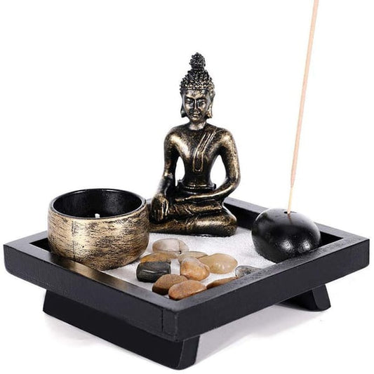 Decor - Buddha Tea Light Candle & Incense Holder