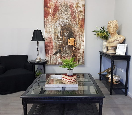 Eastern Buddha Wall Art - 210cm
