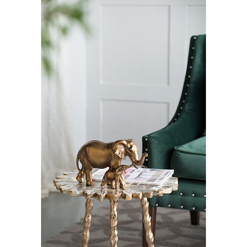 Decor - Mother & Baby Elephant Statue