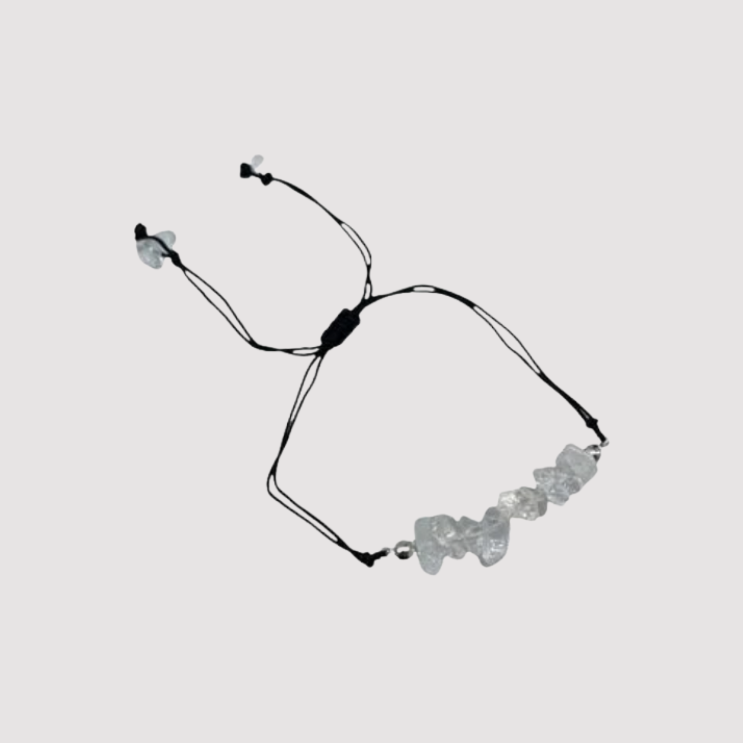 Adjustable Stone Bracelet Clear Quartz