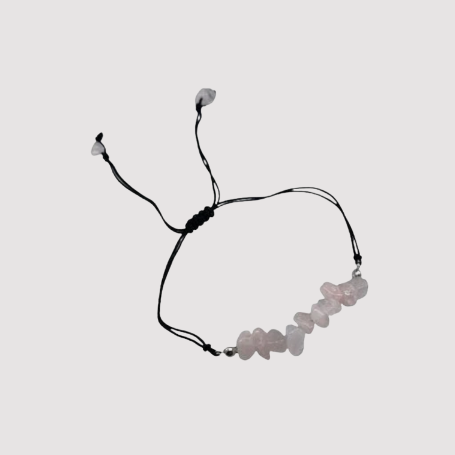 Adjustable Stone Bracelet Rose Quartz