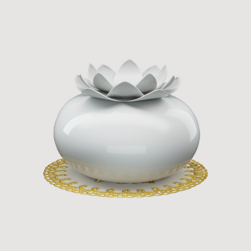 White Lotus Ceramic Ultrasonic Aroma Diffuser