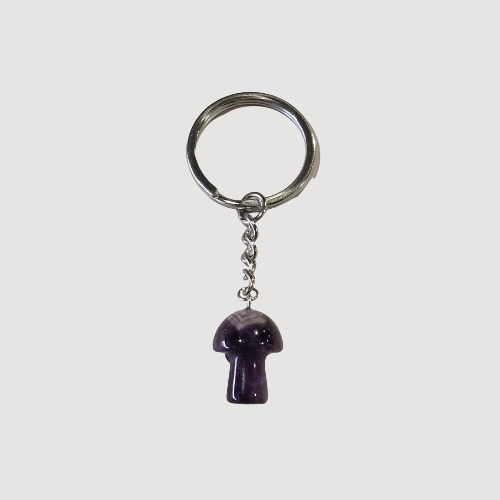 Mushroom Crystal Key Rings