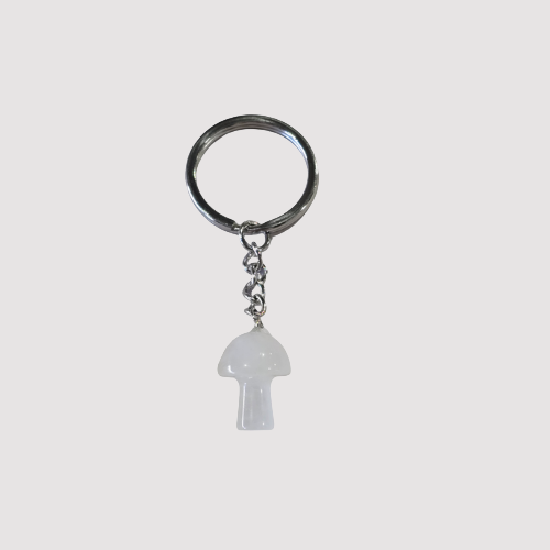 Mushroom Crystal Key Rings