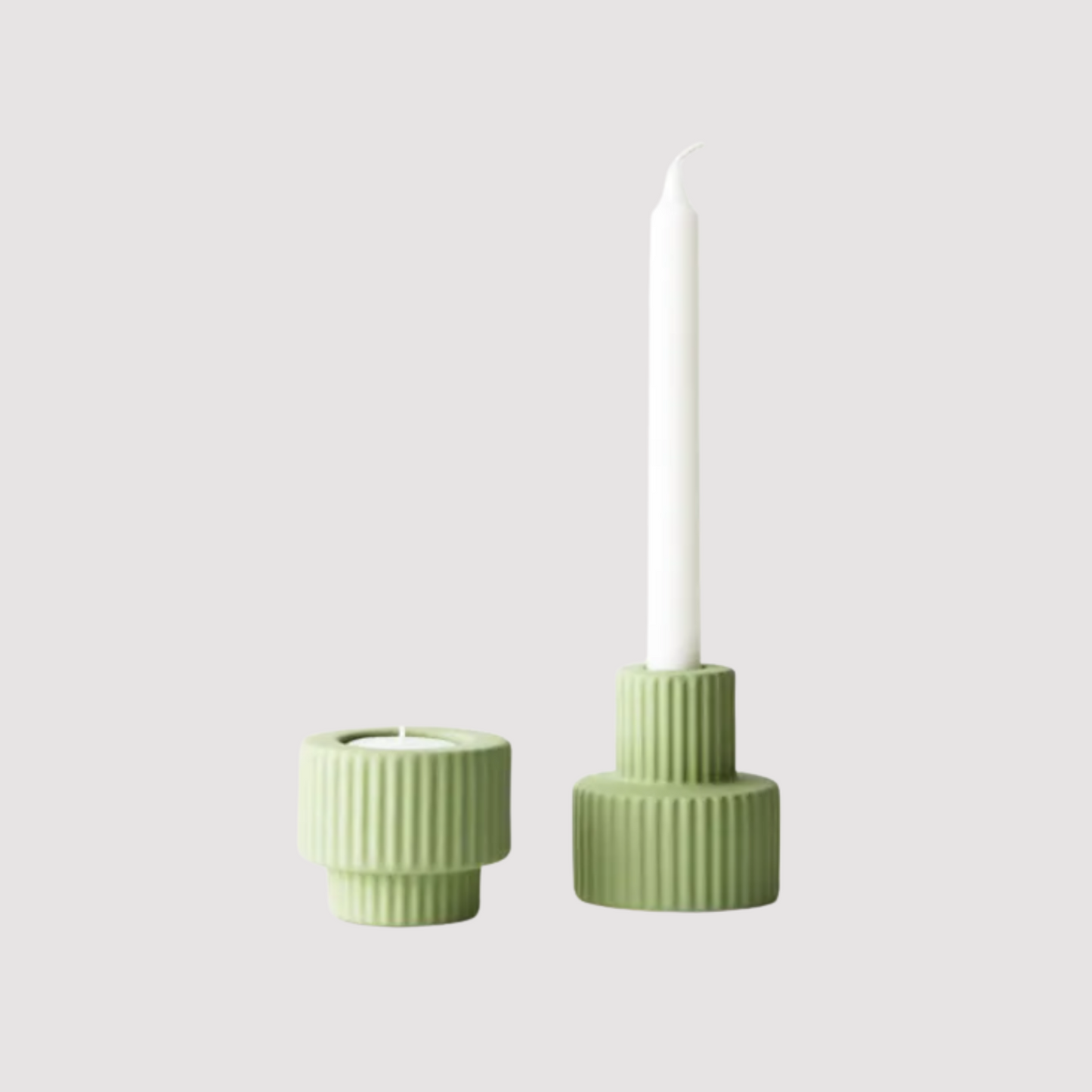 Green Palina Dinner Candle Holder