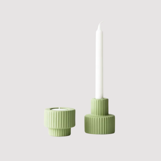 Green Palina Dinner Candle Holder