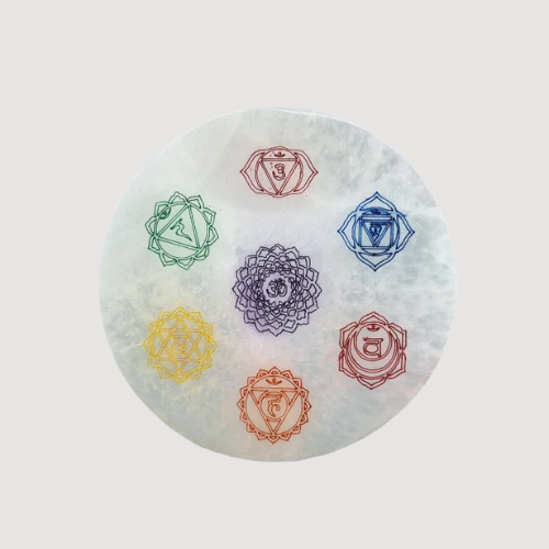 Selenite Chakra Charging Plate