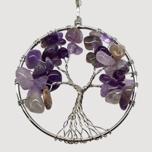 Amethyst Tree of Life Suncatcher