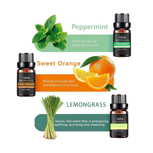 Aromas - Essential Oil Set – 6 Piece Plant-Based Aromatherapy Oils