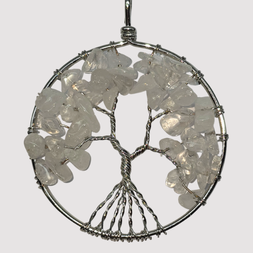 Clear Quartz Tree of Life Suncatcher
