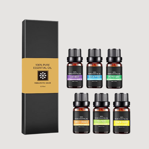 Aromas - Essential Oil Set – 6 Piece Plant-Based Aromatherapy Oils