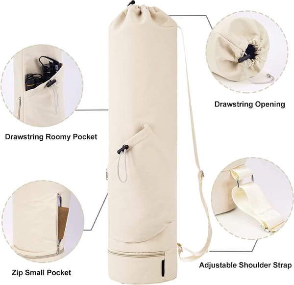 Wellness - Yoga Mat Carry Bag with Storage Pockets