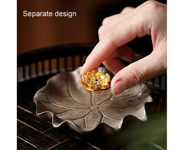 Aromas - Lotus Leaf Ceramic Mini Incense Holder