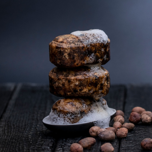African Black Soap Bar - Set of 3
