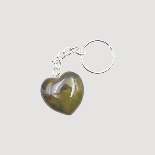 Crystal Heart Carving Keyrings