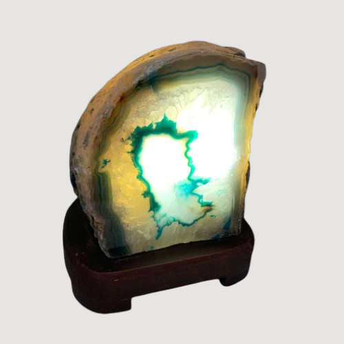 Blue Agate Lamp