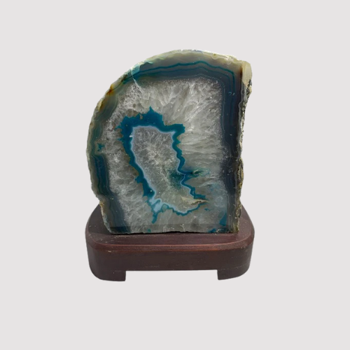 Blue Agate Lamp