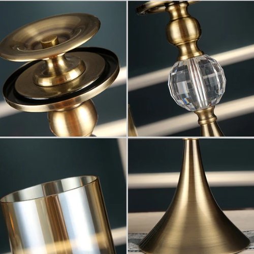 Glass Candle Holder - 38cm