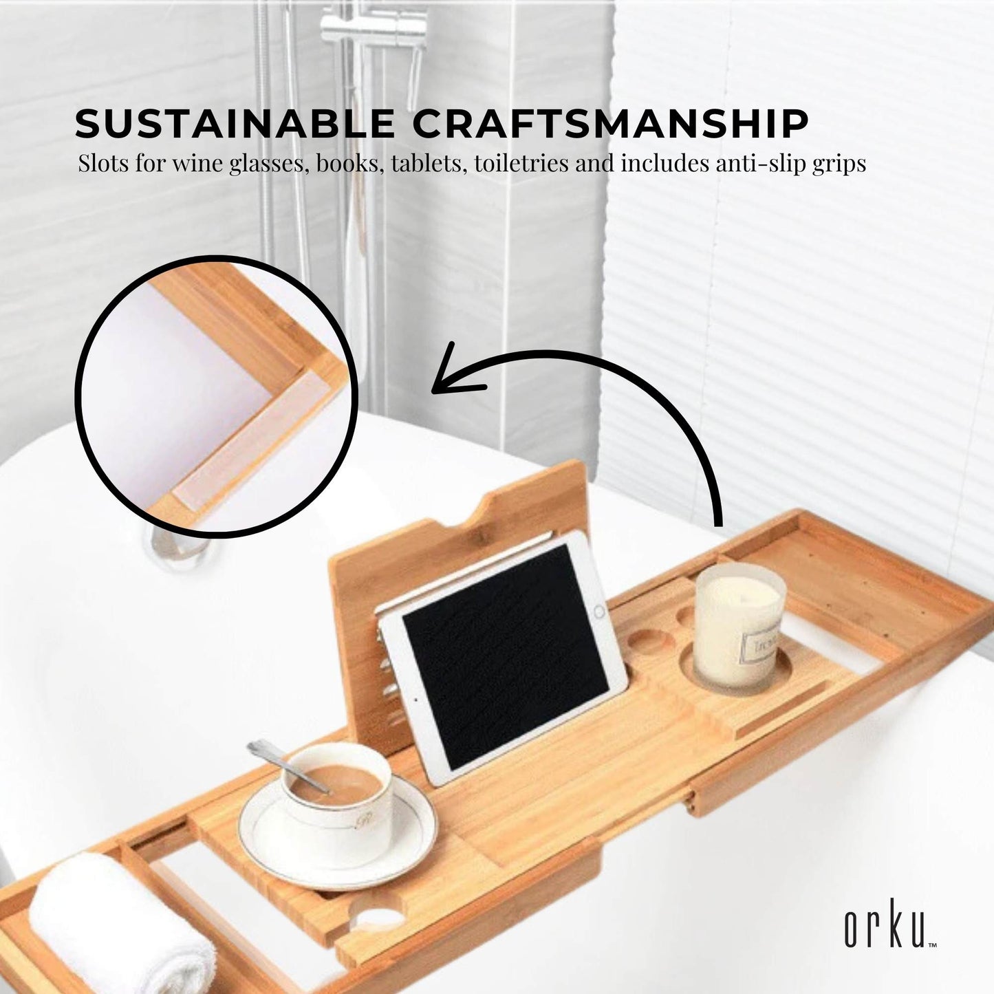 Decor - Bamboo Bath Caddy