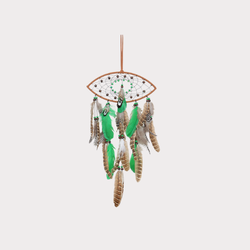 Eye Shape Boho Forest Dreamcatcher Wind Chime Pendant