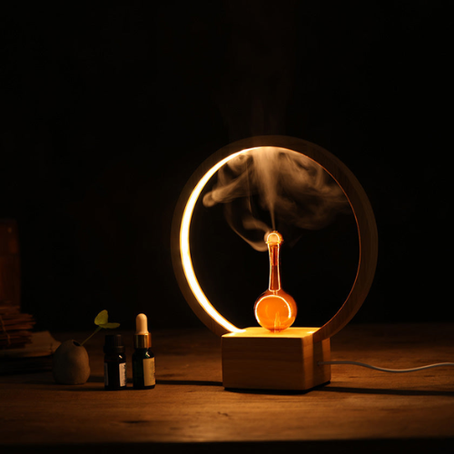 Waterless Essential Oil Diffuser with Ambient Ring Light