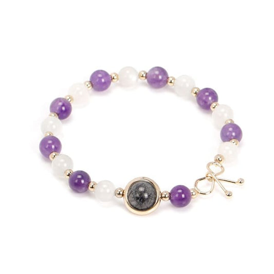Crystals - Natural Amethyst Beaded Bracelet