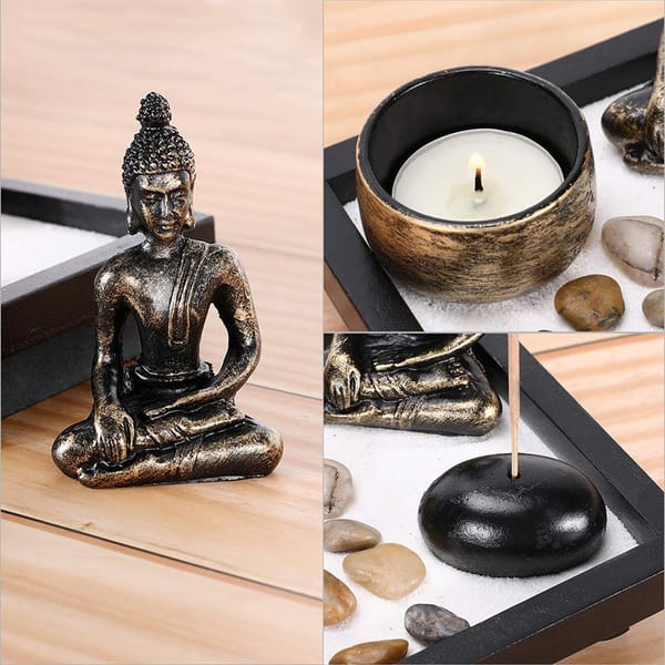 Decor - Buddha Tea Light Candle & Incense Holder