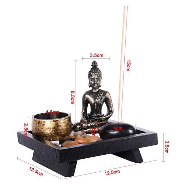 Decor - Buddha Tea Light Candle & Incense Holder