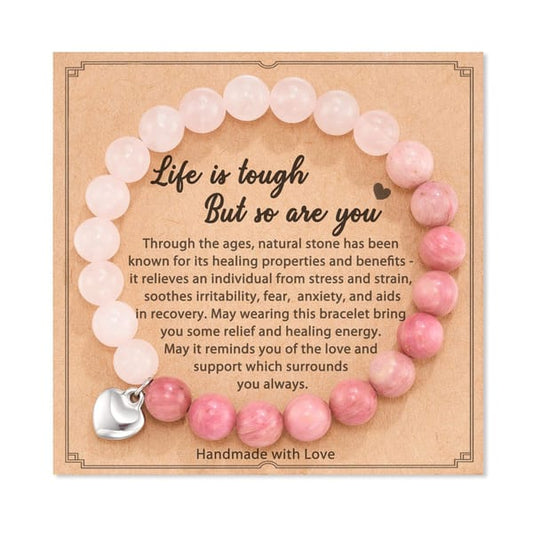 Crystals - Pink Beaded Bracelet