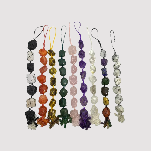 Crystals - Stone Macrame Wall Hangers