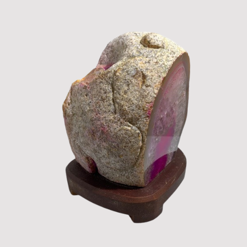 Pink Agate Lamp
