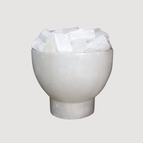 Selenite Bowl Lamp